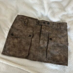Free people leather skirt never worn